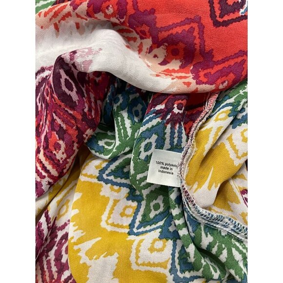 Lane Bryant Lightweight Kimono Shirt 18 20 Drawstring Waist Short Sleeve Top - Picture 5 of 7